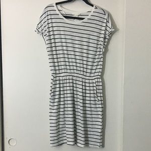 H&M Basics stripe dress with pockets